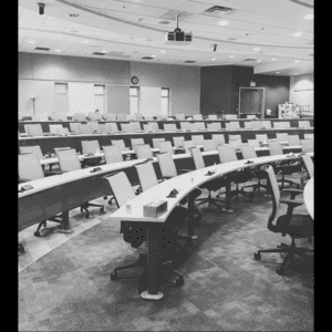 University of Auburn Veterinary Classroom empty due to the COVID-19 pandemic