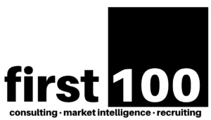 First 100 Logo With Tagline