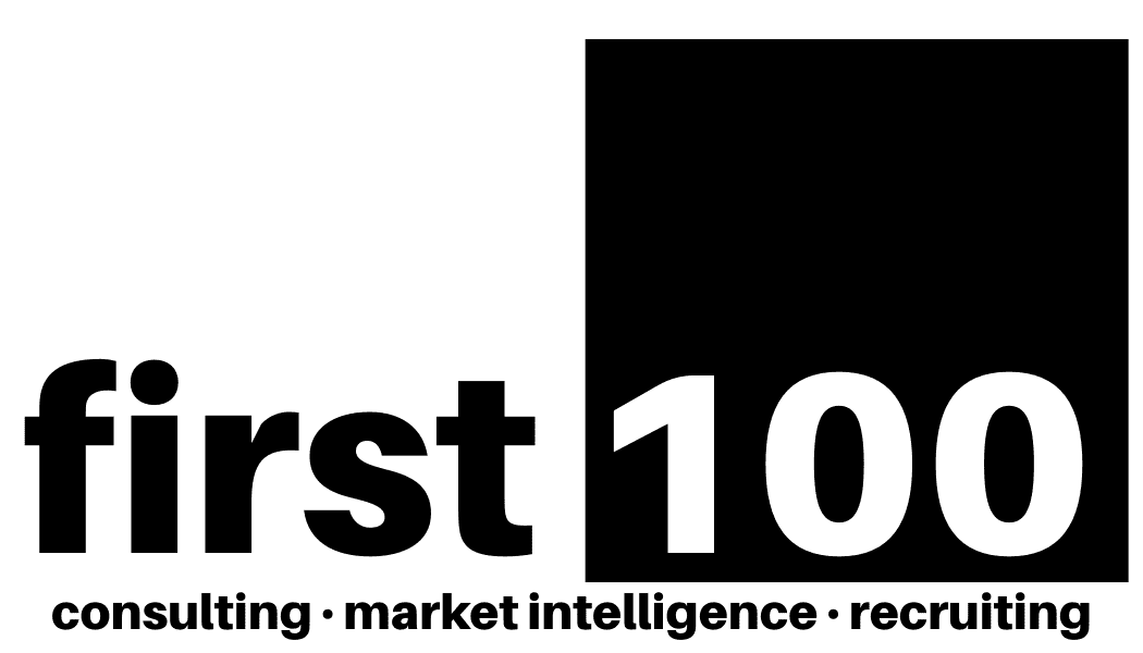 First 100 Logo With Tagline